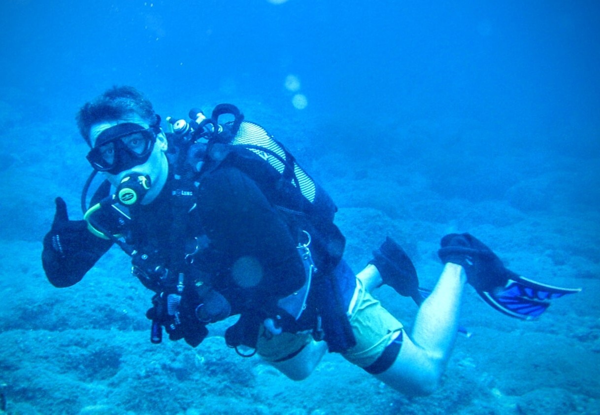 Scuba diving in the Mediterranean Sea